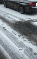В районе Бирюлево Западное провели ремонт асфальтобетонного покрытия дороги