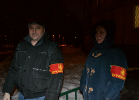 Участники рейда «Безопасная столица» в районе Бирюлево Западное