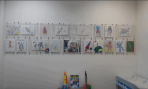 Ко Дню космонавтики в центре госуслуг района Бирюлево Западное открыли выставку детских рисунков