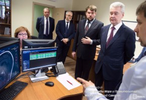 Мэр Москвы Сергей Собянин сегодня посетил научно-практический центр медицинской радиологии