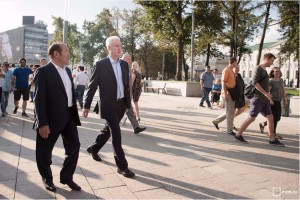 Мэр Москвы Сергей Собянин осмотрел Арбатскую площадь