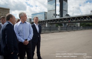 Мэр Москвы Сергей Собянин осмотрел Краснопресненскую набережную
