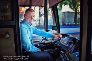 Лучший водитель троллейбуса в Москве Алексей Мосляков