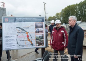 Мэр Москвы Сергей Собянин ознакомился с ходом строительства Третьего пересадочного контура 