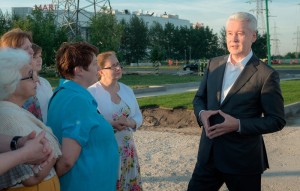 Cергей Собянин осмотрел ремонт парка 850-летия Москвы