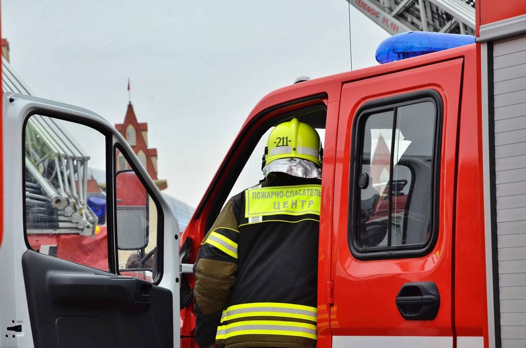 Пожарно-спасательный центр посетили ученики школы №2001. Фото: Анна Быкова, «Вечерняя Москва»