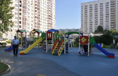 В районе Бирюлево Западное прошел текущий ремонт детских площадок