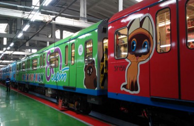 В столичном метро запустили поезд, посвященный Союзмультфильму