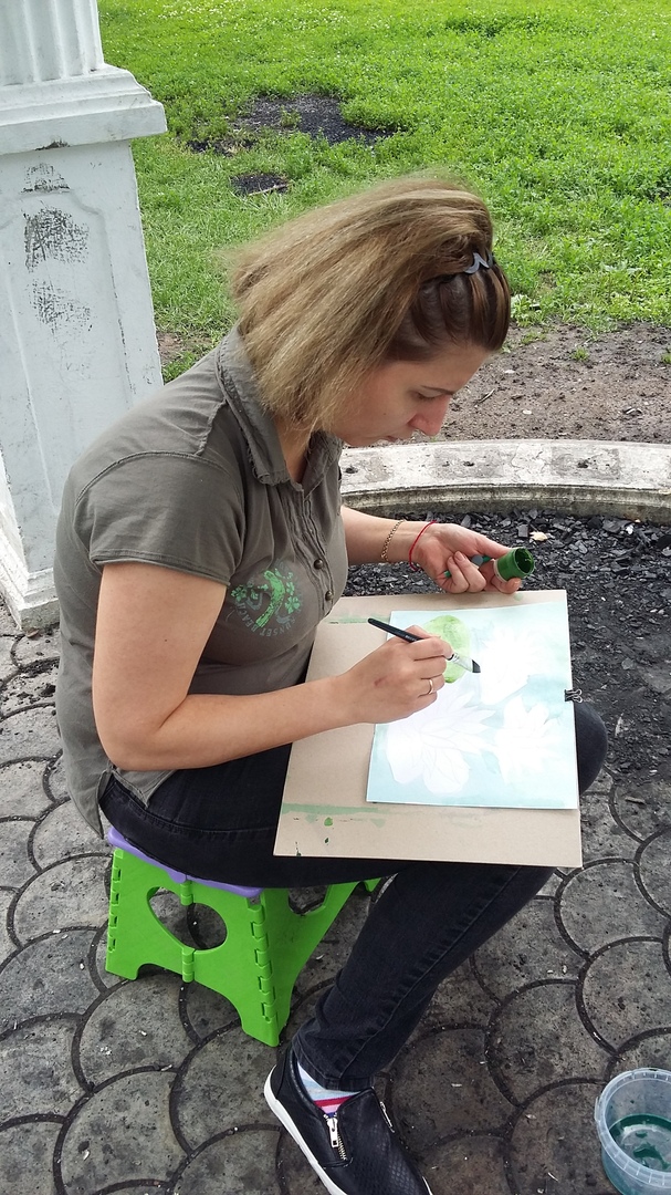 пленэр цкис районный филиал сквер школьный пруды по булатниковской улице