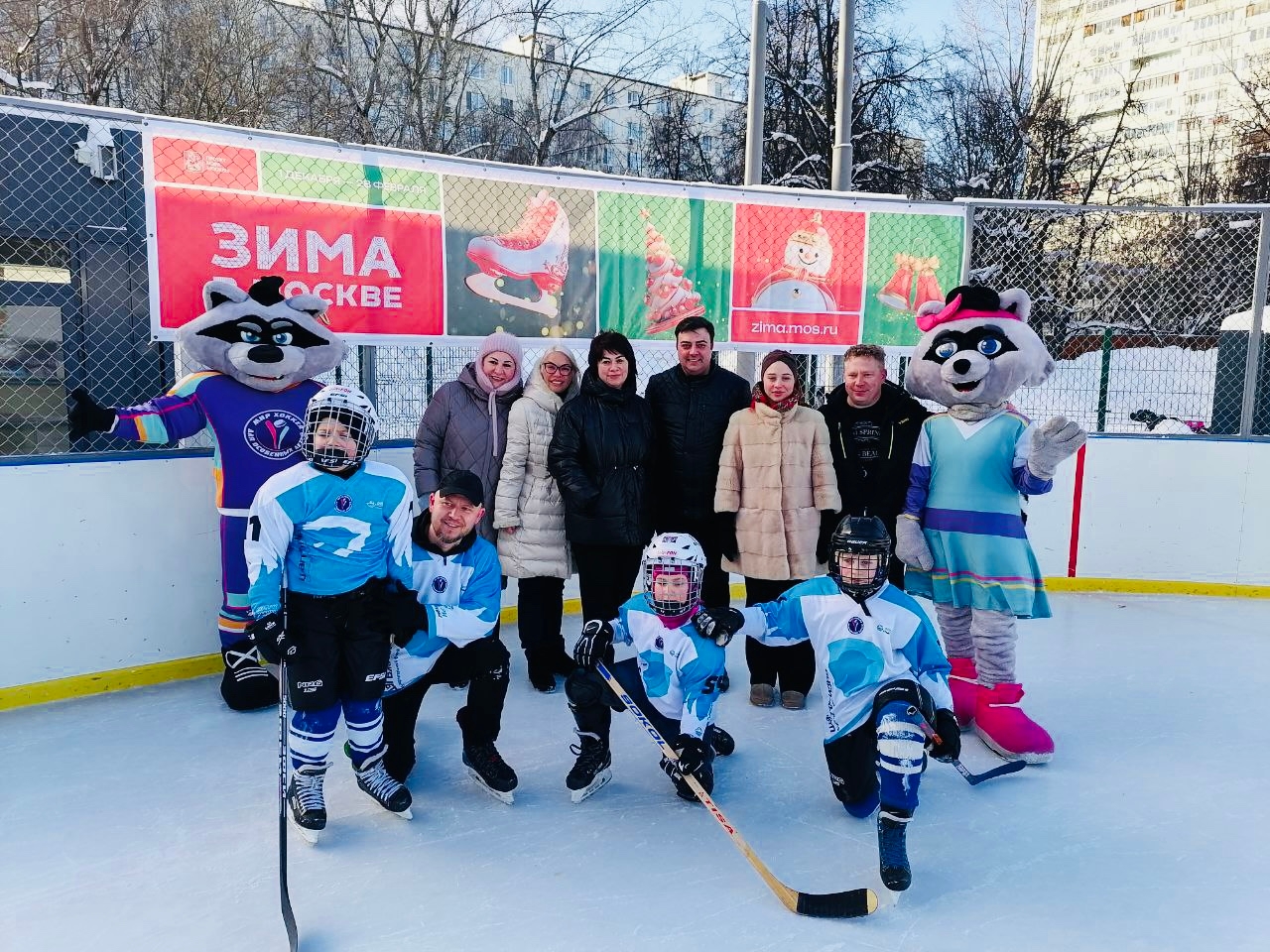 Соревнования по хоккею состоялись в Бирюлеве Западном. Фото: страница управы района Бирюлево Западное в социальных сетях